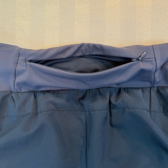 Libin Active Sz S Workout/Running Shorts Navy Blue Liner Zipper Pockets Women - Picture 8 of 12